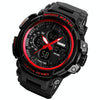 SKMEI 1343 Men Outdoor Sports Waterproof Watch Student Digital Watch(Red Black)