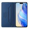 For iPhone 13 Pro Max RC01 Dual-Folded Magnetic Suction RFID Leather Phone Case(Dark Blue)