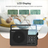 Retekess TR638 LCD Digital Display Full-Band Bluetooth FM Radio Support External Antenna(US Plug)