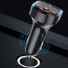 F5 Car FM Transmitter Bluetooth Hands-Free MP3 Music Player Colorful Atmosphere Light