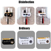 Smart UV Toothbrush Sterilizer Punch-Free Sterilization Wall Mounted Toothbrush Holder Set, Specification: Ordinary(Black Gold)