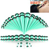 36PCS Unisex Acrylic Ear Expansion Ear Extender 14G-00G Accessories Set(Mint Green)