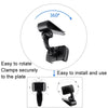 Car Sun Visor Bracket Car Mobile Phone Buckle Holder(Black)