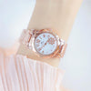 BS Bee Sister  FA1481 Flower Embellished Ladies Alloy Watch Wrist Watches(Rose Gold)