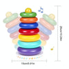 Music Rainbow Stacking Ring Rainbow Tower Tumbler Children Stacking Rings