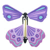 Magic Science Novelty Flying Butterfly Toy Magic Props(Violet)