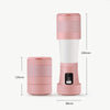 Folding Mini Juicer Household Multifunctional Portable Telescopic USB Charging Juicer Cup(Pink)