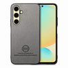 For Samsung Galaxy S24 FE 5G Twill Fabric Leather Skin Back Phone Case(Gray)