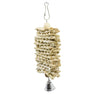 Parrot Corn Husk Chew Swing Toy - Colourful, 20cm, Small/Medium Birds