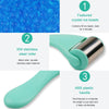 Facial Massager Beauty Instrument Stainless Steel Ice Roller Lift Firming Face  Skin Care Face(Blue)