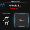 X96 Max 4K Ultra HD Media Player Smart TV Box with Remote Controller, Android 8.1, Amlogic S905X2 Quad Core ARM Cortex-A53 up to 2GHz, 4GB+64GB, Support TF Card, RJ45, Dual Band WiFi, Bluetooth(Black)