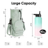 Water Bottle Holder With Strap Cross Body Sling Bag For Within 40oz Cup(Black)