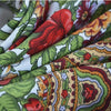 Red Ethnic Style Retro Tassel Square Scarf Flower Pattern Headscarf Scarf, Size:90 x 90cm