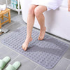 PVC Bathroom Non-slip Mat Thickened Massage Water-proof Foot Mat, Size: 58x88cm(Dark Sky Gray)