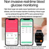 ET585 2.04 inch Steel Strap IP68 Waterproof Smart Watch, Support ECG / Blood Composition Measurement(Black)