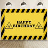 1.5m x 1m  Construction Vehicle Series Happy Birthday Photography Background Cloth(Mdm07792)