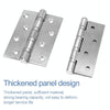 2 PCS Thick Stainless Steel Flat Hinges Home Cabinet Door Hinge, Size: 100x75mm