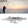 10 PCS 4cm Fishing Soft Bait Lures Popper Poper Baits (Transparent)