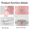 3W Cartoon Crown Pet USB Touch Control Night Light(Tiger Pink)