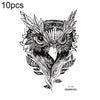 10 PCS Waterproof Arm Chest Scar Tattoo Sticker(Al-036)