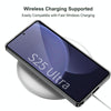 For Samsung Galaxy S25 Ultra 5G GKK Plating Leather Built-in MagSafe Frosted Phone Case(Black)