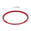 Car Aluminum Steering Wheel Decoration Ring For Audi(Red)