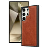 For Samsung Galaxy S25 Ultra 5G Cowhide Texture Back Cover Phone Case(Brown)