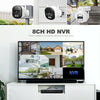 SriHome 5MP 4CH WiFi NVR System with 4 Wireless Cameras (US Plug)