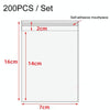 2 Sets CPE Matte Self -Sealed Bag Data Cable Phone Case Packaging Bag, Size: 7x16cm