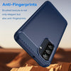 For Samsung Galaxy A26 5G Carbon Fiber Brushed Texture TPU Phone Case(Blue)