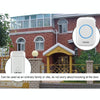 Wireless Doorbell Kit, 3 Receivers, 120m Range, Battery-Free Push Button (Black, EU Plug)