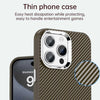 For iPhone 15 Pro Carbon Fiber Series IMD Phone Case(Brown)