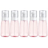 10 PCS Portable Refillable Plastic Fine Mist Perfume Spray Bottle Transparent Empty Spray Sprayer Bottle, 60ml(Pink)