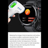 T52 1.39 inch IP67 Waterproof Leather Band Smart Watch Supports Bluetooth Call / Blood Oxygen / Body Temperature Monitoring(Black)
