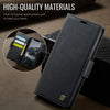 For iPhone 11 AutSpace A11 Side Buckle MagSafe Magnetic RFID Phone Leather Case(Black)