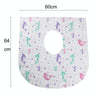 5pcs Disposable Nonwoven Toilet Pad Portable Hotel And Traveling Cartoon Universal Cushion, Style: Mermaid(60 x 64cm)