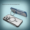 For iPhone 14 / 13 Metal Bracket MagSafe Magnetic Phone Case(Blue)