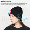 Outdoor Night Running Night Fishing LED Light Illumination Bluetooth 5.0 Knitted Hat (Black)