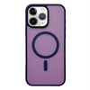 For iPhone 11 Pro Frosted Skin Feel MagSafe Phone Case(Dark Purple)