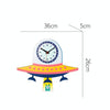 Cartoon Shake Wall Clock Children Room Decoration Wall Clock (UFO)