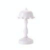 Retro Charging Table Lamp Bedroom Bed LED Eye Protection Light(LD04 Flower Hat White)