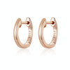 Simple Earrings Sterling Silver S925 Earrings Ear Buckles, Color:Rose Gold