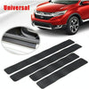 5 Sets Car Threshold Carbon Fiber Sticker Car Door Scratch Strip Anti-Kick Film Protective Pad Threshold Strip, Colour: 4 PCS / Set 4D Black