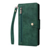 For Samsung Galaxy S25 Ultra 5G Rivet Buckle 9 Cards Three Fold Leather Phone Case(Green)