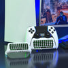 For PS5 JYS-P5172 Gamepad Wireless Bluetooth External Keyboard, Without Gamepad(White)