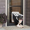 Lockable Pet Screen Door 34x44cm - White - Auto Closure