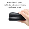 2pcs Protein Leather Sponge Earphone Cover For Anker Soundcore Life Q10 (Black)