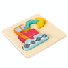 3 PCS Early Childhood Education Wooden Three-Dimensional Jigsaw Puzzle Toy(Excavator)