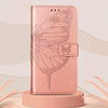 For Alcatel 1L 2021 Embossed Butterfly Leather Phone Case(Rose Gold)