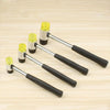 25mm No Bounce Mounting Hammer Handmade DIY Double Face Tap Rubber Hammer